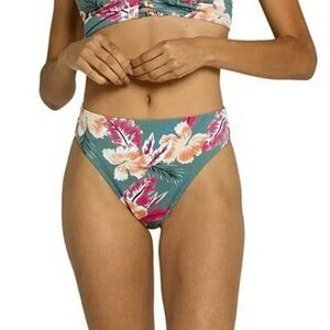 Roxy MULTI Printed Classics High Waist High Leg Bikini Bottom
